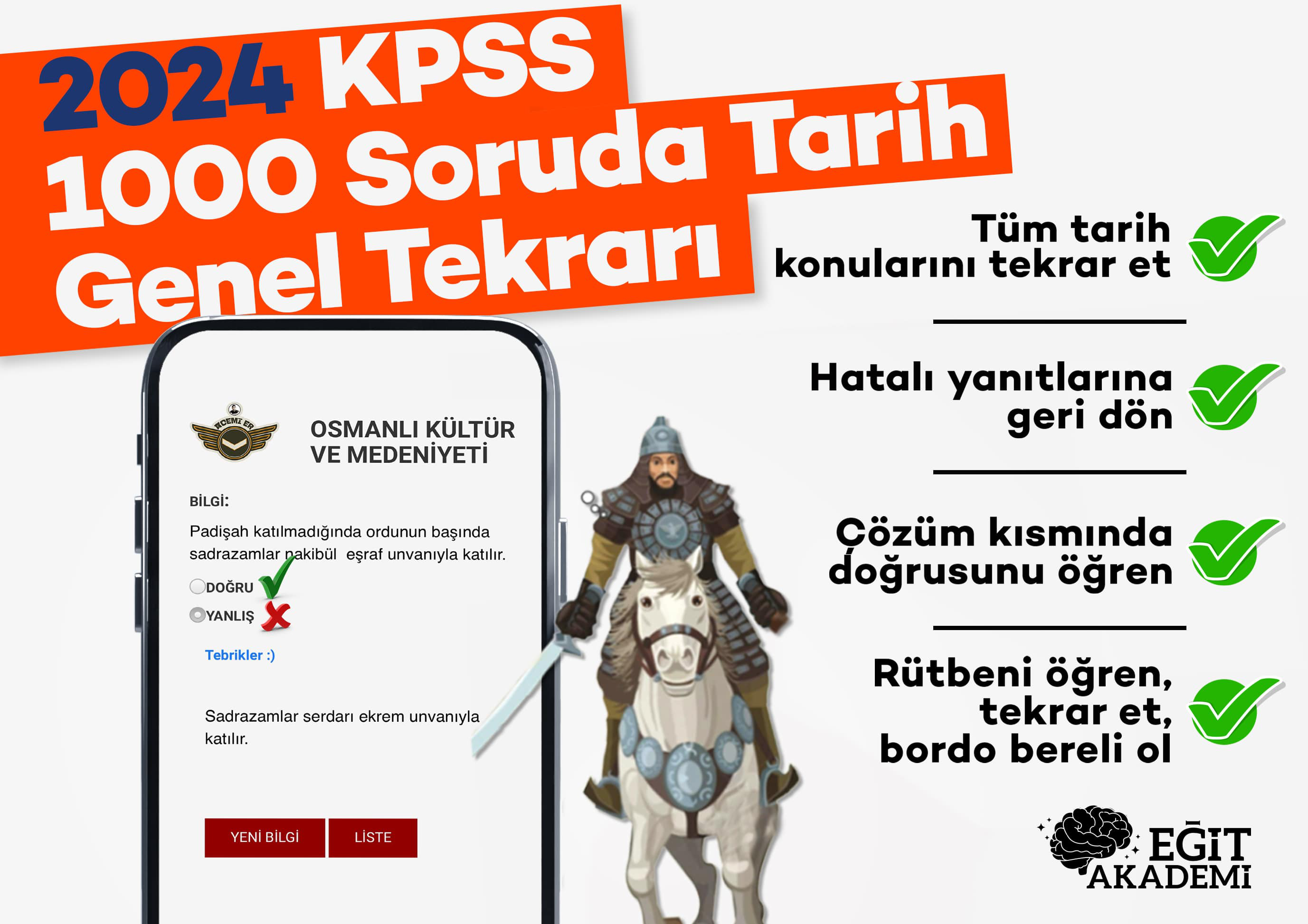 2024 KPSS 1000 SORUDA TARİH GENEL TEKRARI