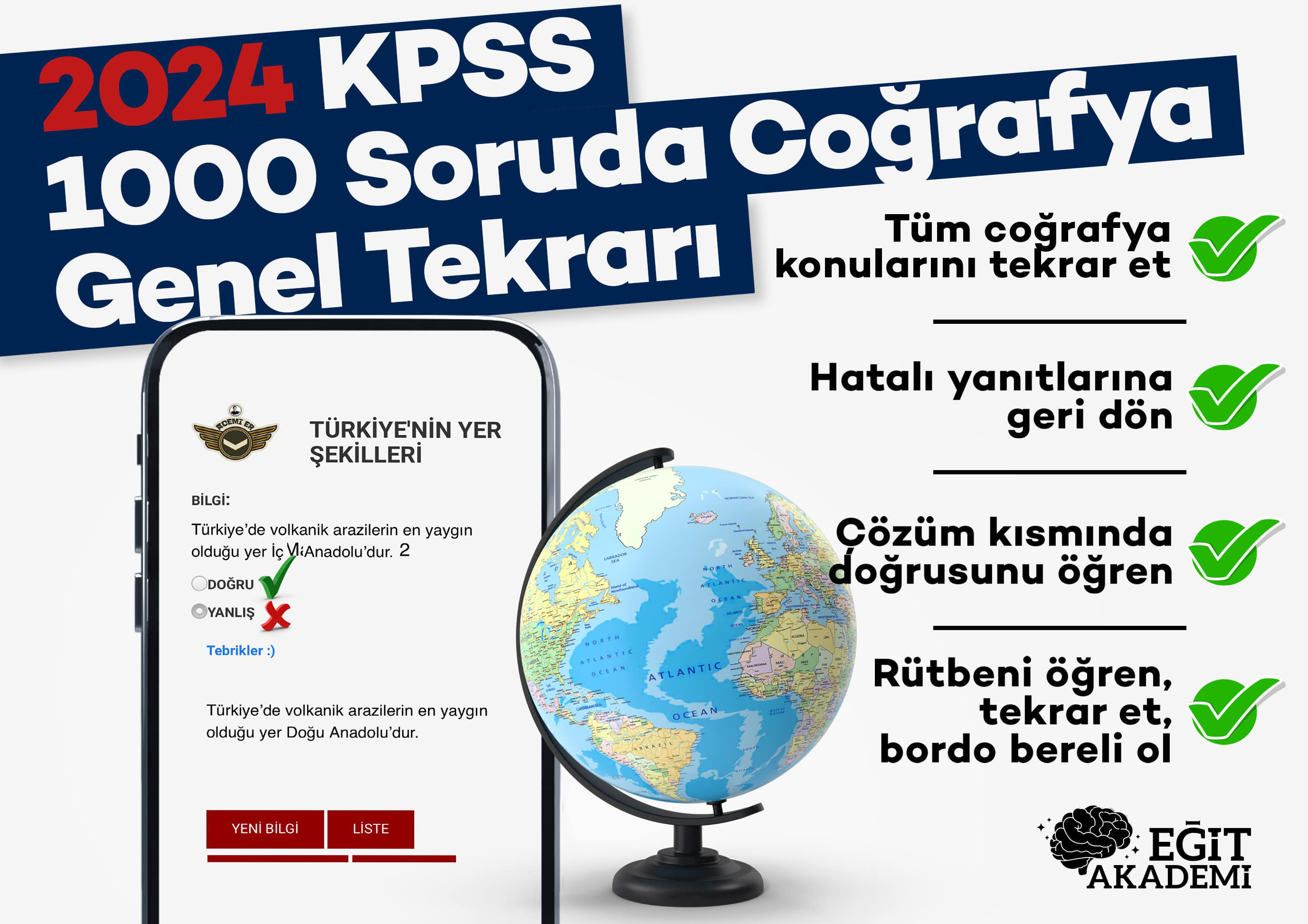2024 KPSS COĞRAFYA 1000 SORUDA GENEL TEKRAR