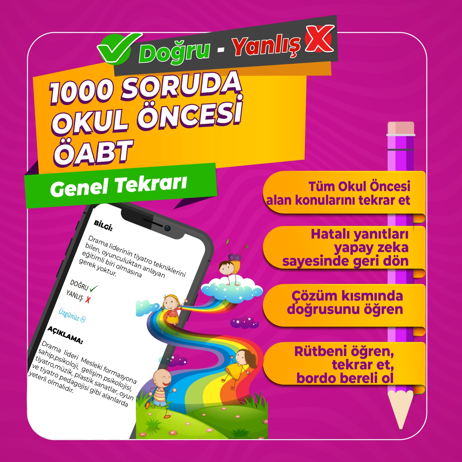 OKUL ÖNCESİ 1000 SORUDA GENEL TEKRAR