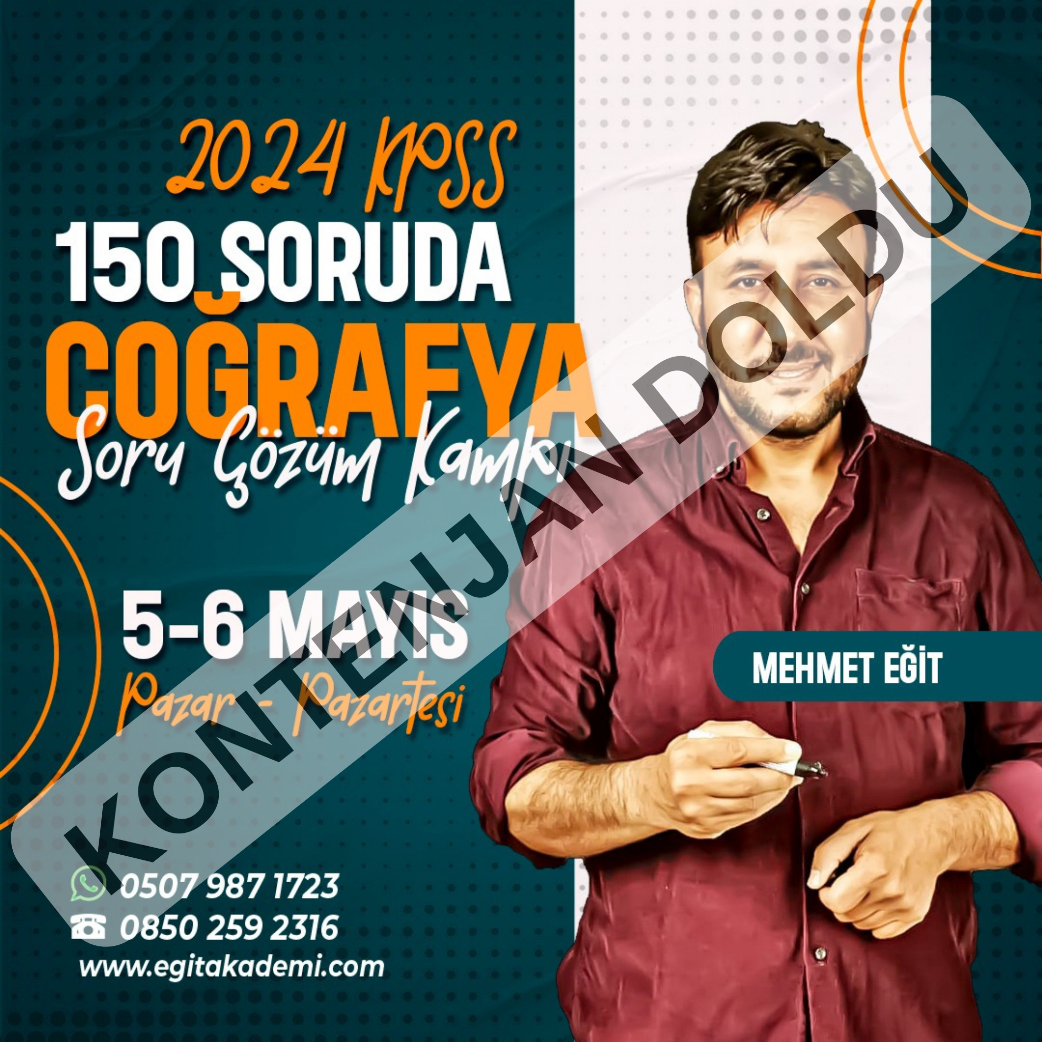 2024 KPSS Coğrafya Mehmet Eğit Soru Çözüm Kampı