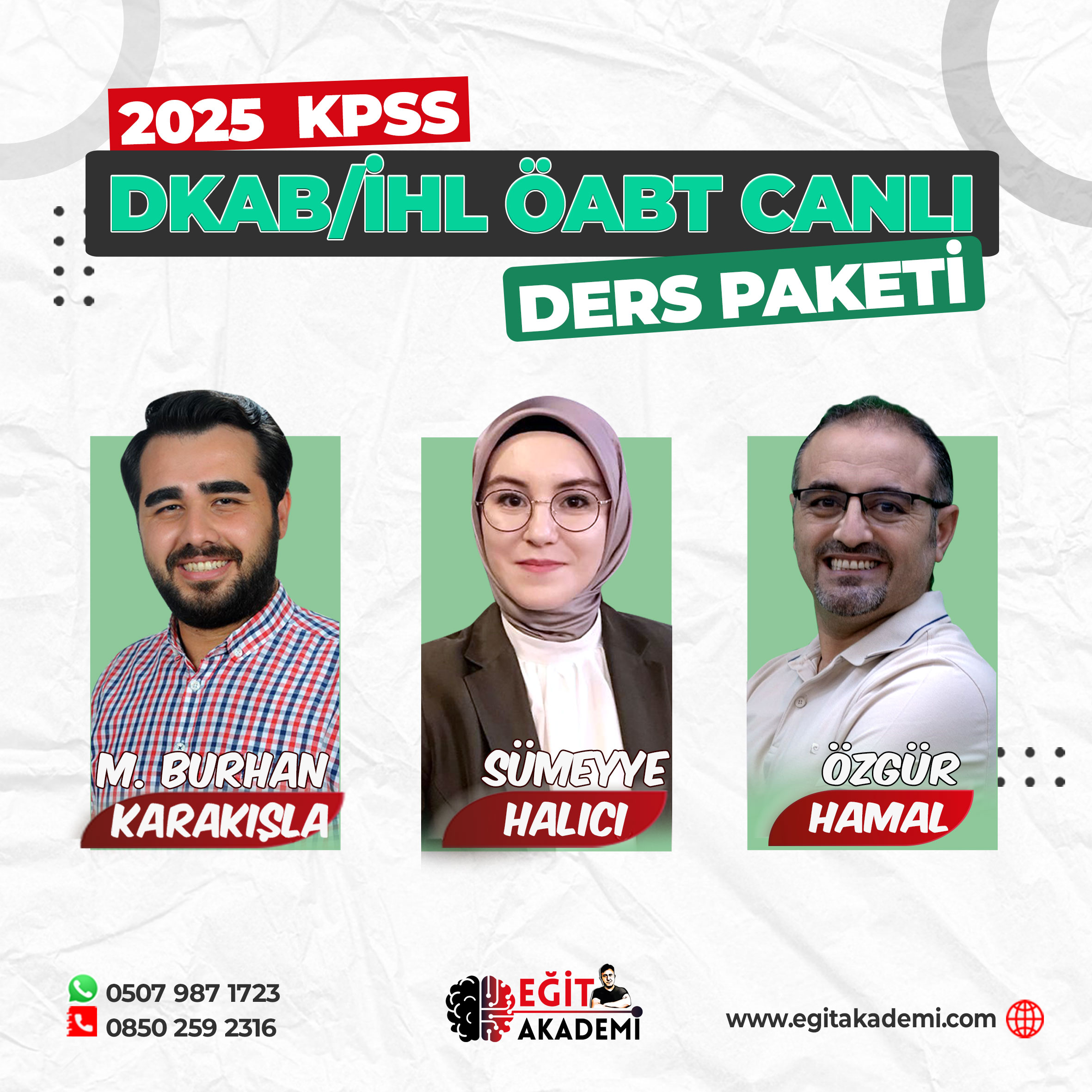 DKAB / İHL ÖABT 2025 CANLI/VİDEO Ders