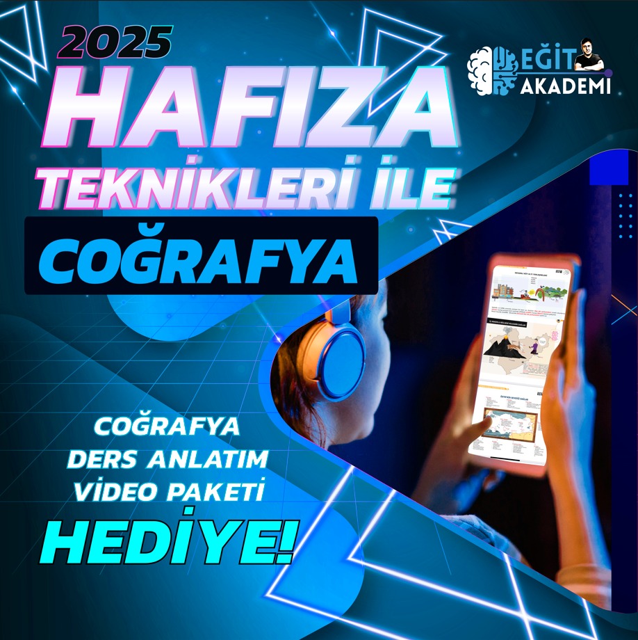 2025 KPSS HAFIZA TEKNİKLERİYLE COĞRAFYA PAKETİ