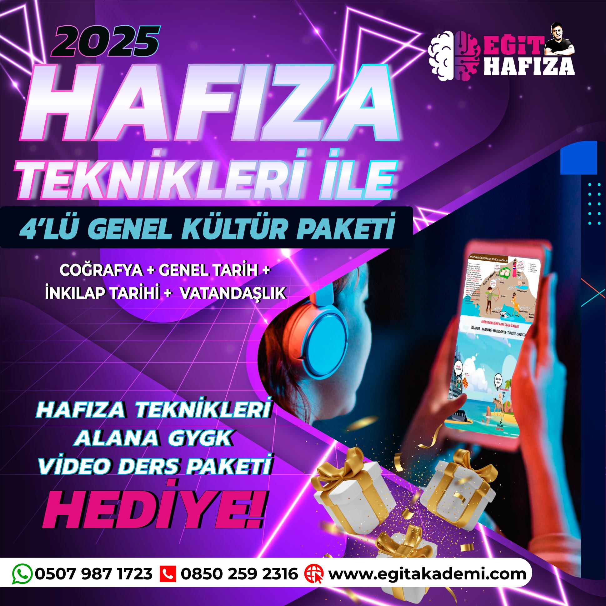 2025 KPSS HAFIZA TEKNİKLERİYLE 4’LÜ SÜPER PAKET