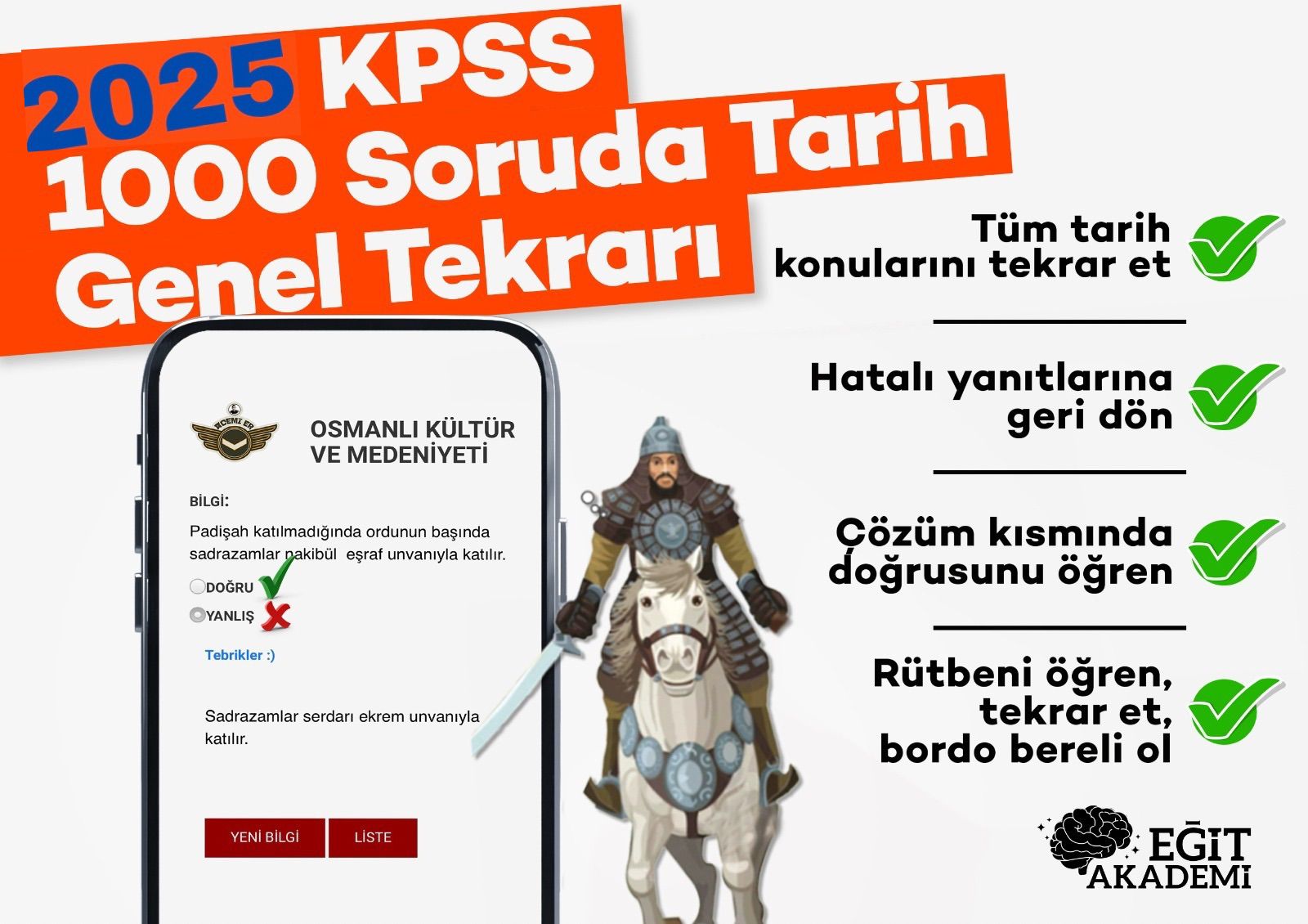 2025 KPSS 1000 SORUDA TARİH GENEL TEKRARI