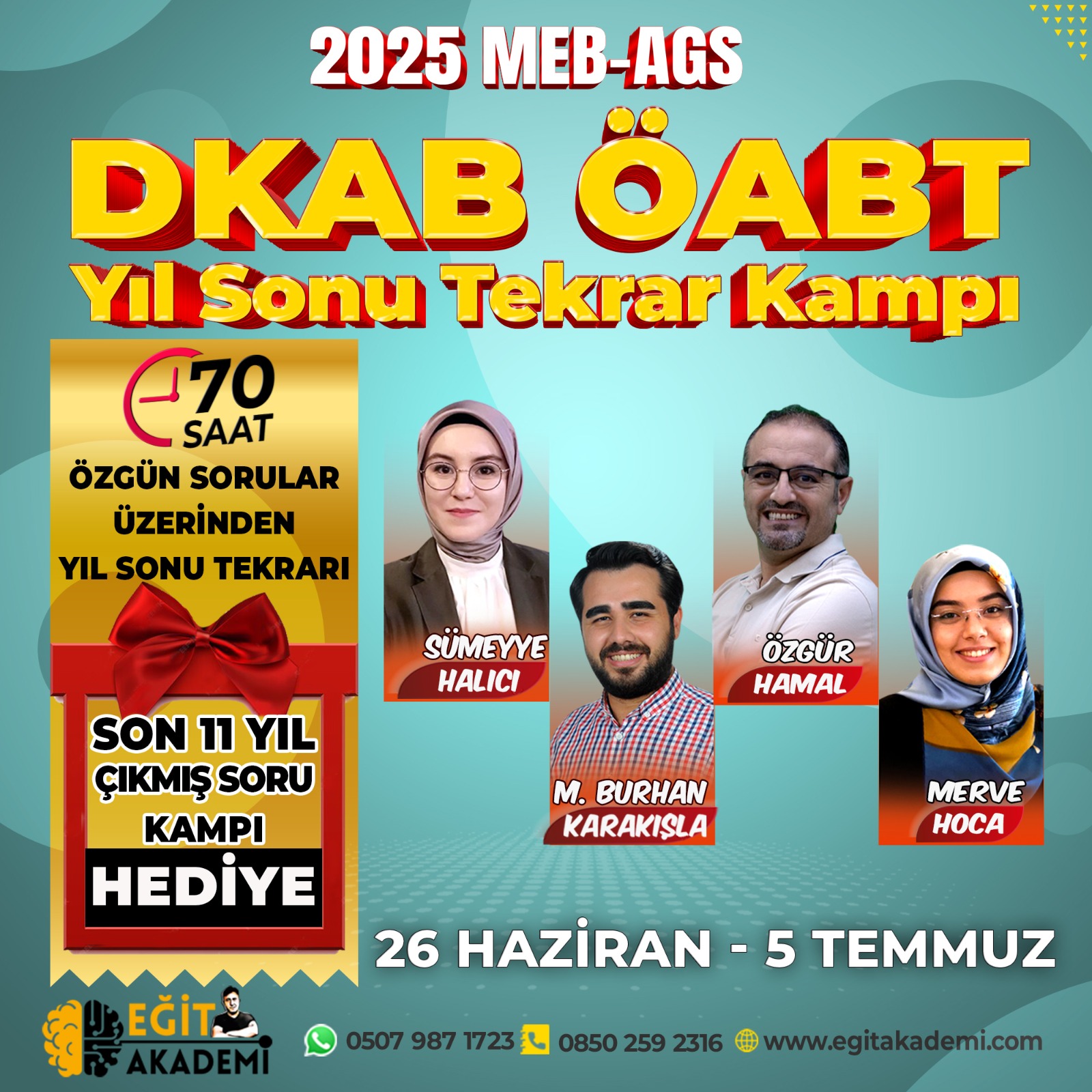 2025 MEB-AGS DKAB ÖABT Yıl Sonu Tekrar Kampı