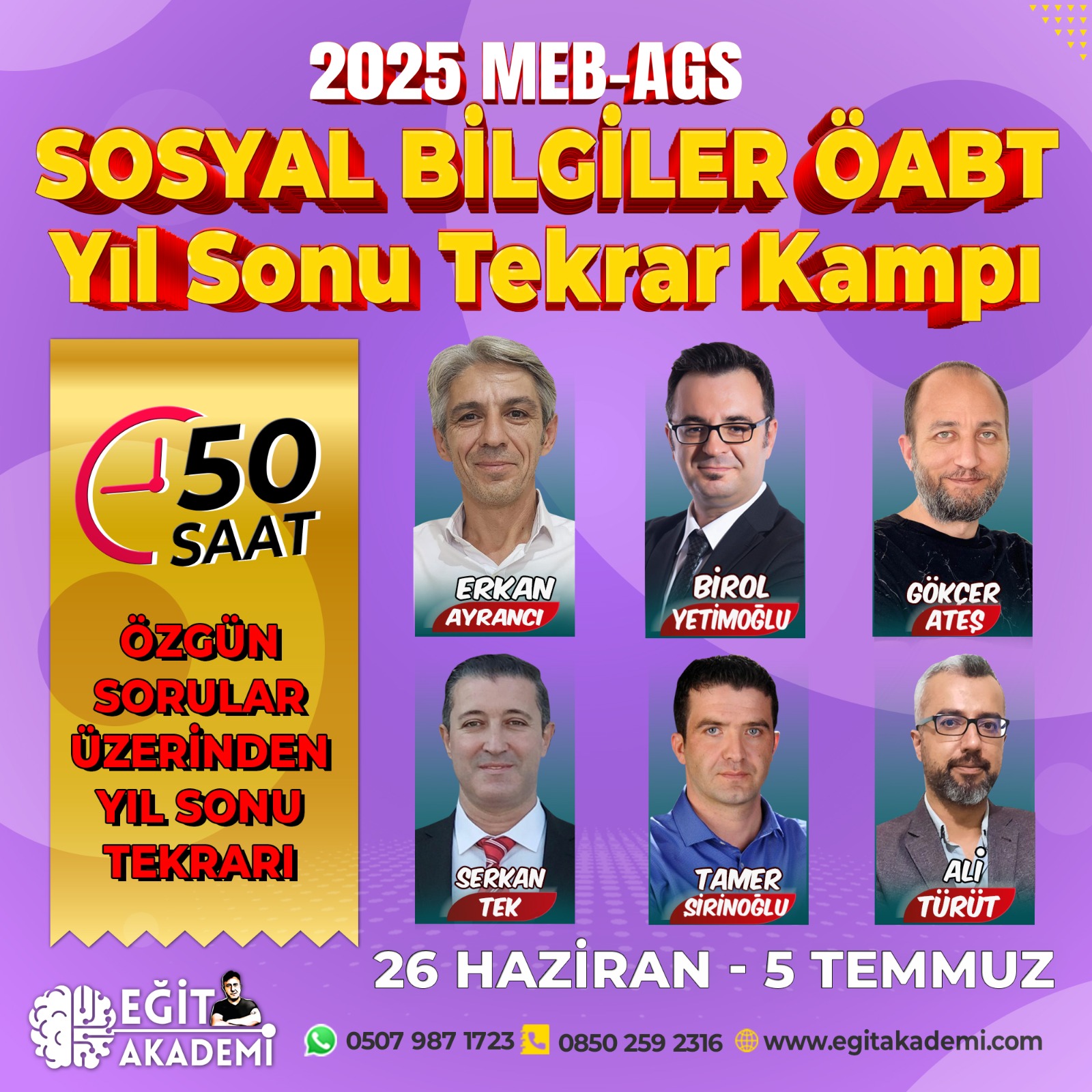 2025 SOSYAL BİLGİLER ÖABT YIL SONU TEKRAR KAMPI