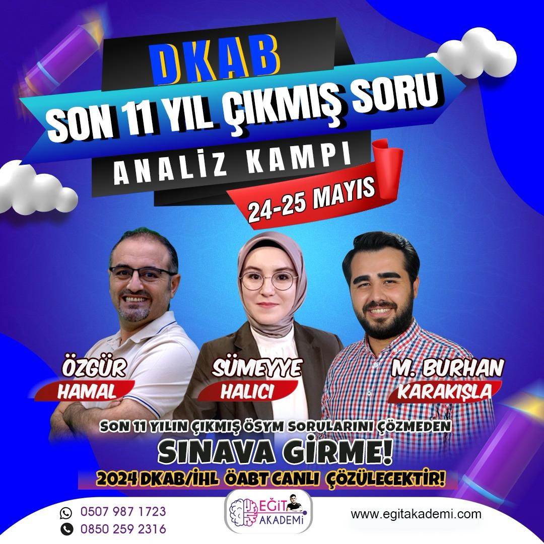DKAB İHL  2013-2024 ÖABT ÇIKMIŞ SORU ÇÖZÜM KAMPI