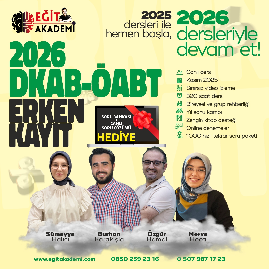 2026 DKAB/İHL ÖABT Canlı/Video Eğitim Paketi