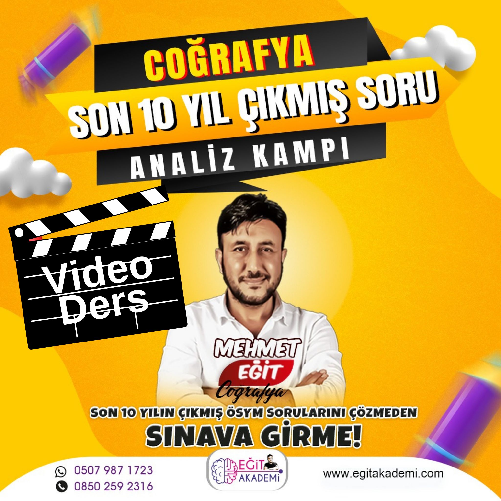 GY-GK Coğrafya Tek Ders Son 10 Yıl ÖSYM Çıkmış Soru Analiz Kampı / Video Ders