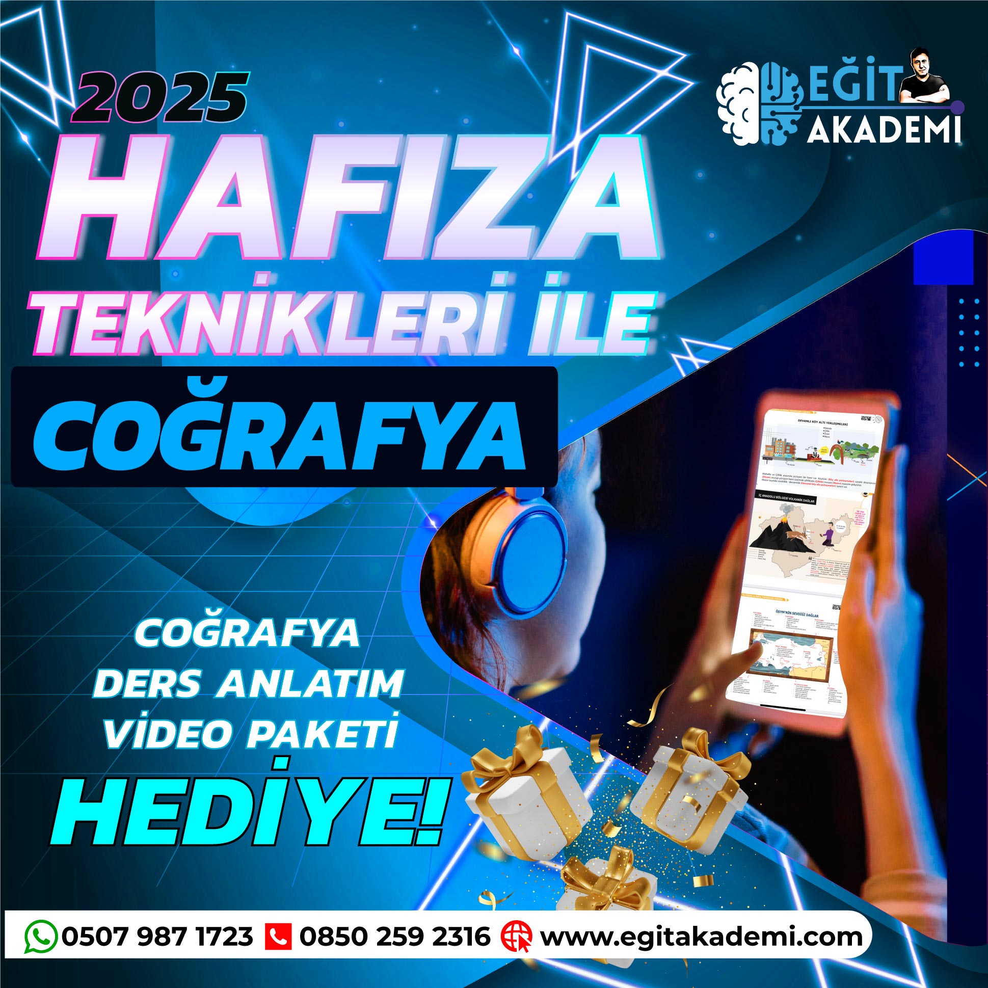 2025 KPSS HAFIZA TEKNİKLERİYLE COĞRAFYA PAKETİ